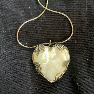 Sterling silver and mother of pearl necklace